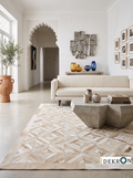 Diamond Mosaic Patchwork Lederteppich