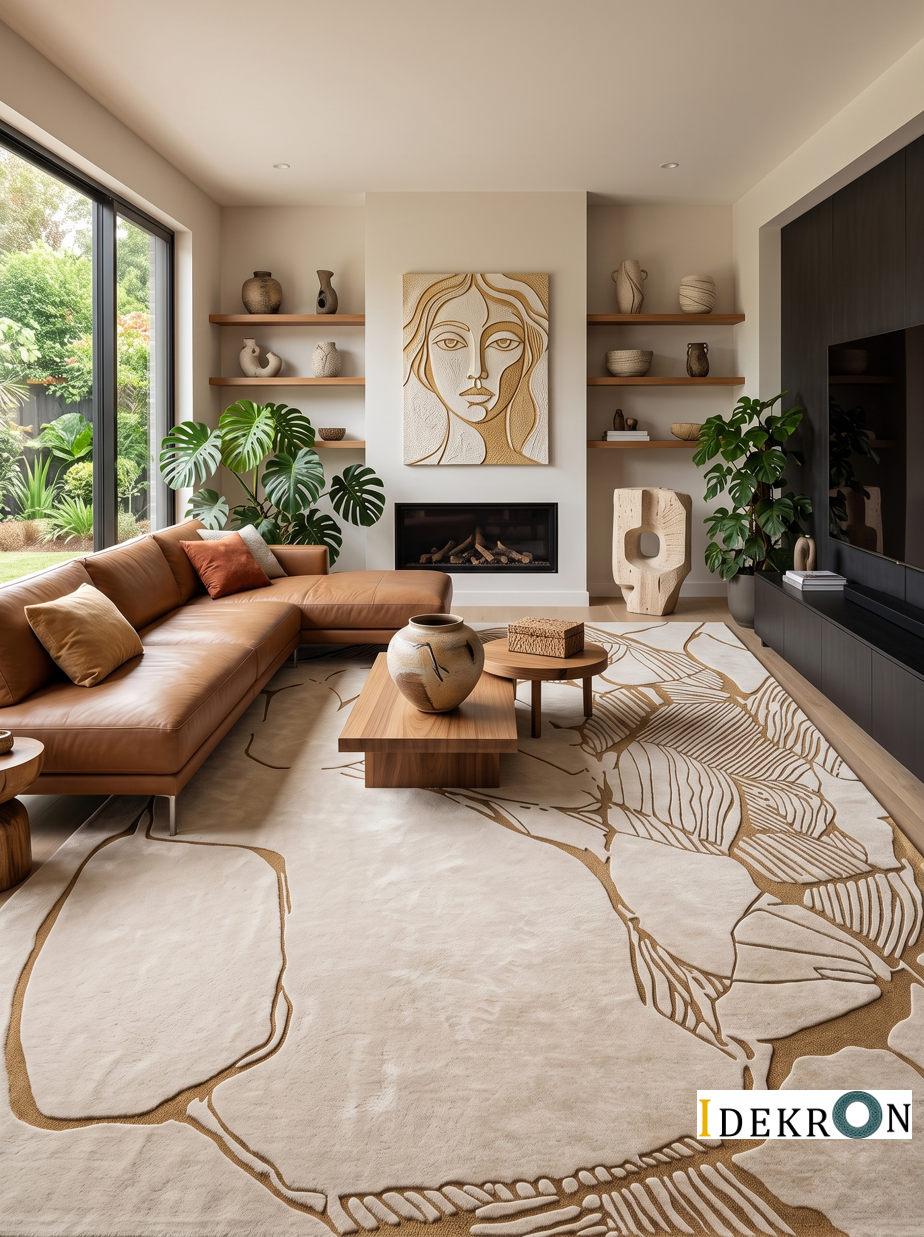 Botanical Flow – Hand-tufted Design
