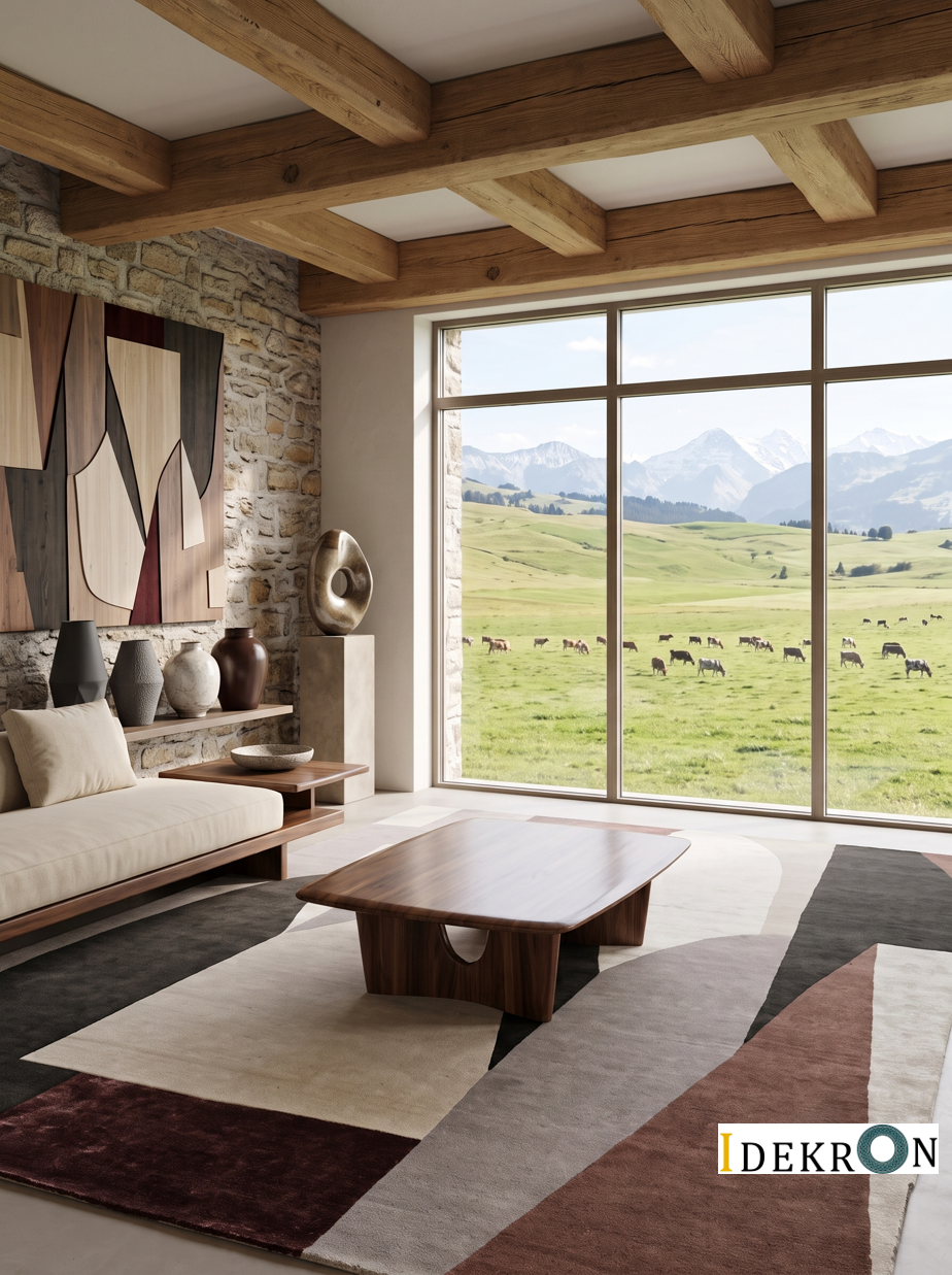 Architectural Flow – Hand-Tufted Design