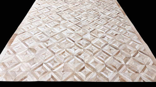 Diamond Mosaic Patchwork Lederteppich