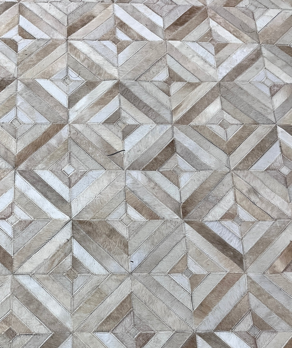 Diamond Mosaic Patchwork Lederteppich