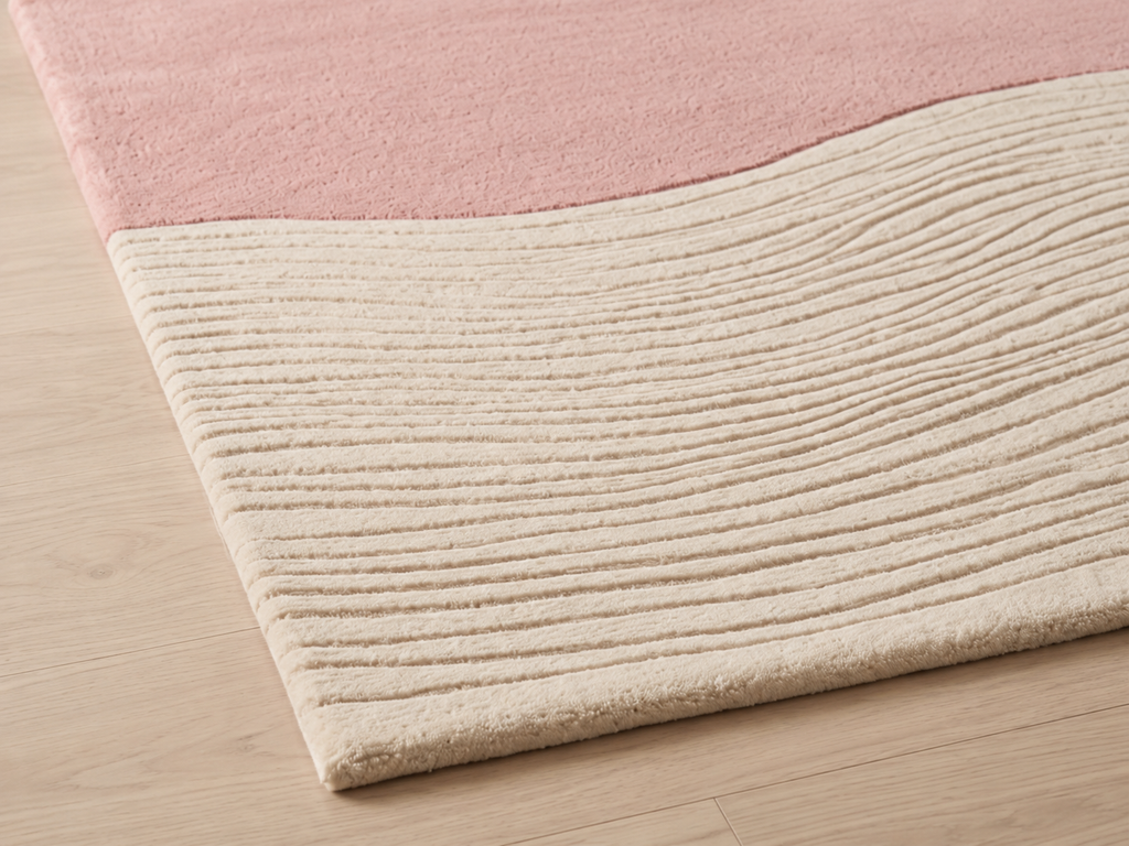 Blush Horizon – Hand-tufted Design