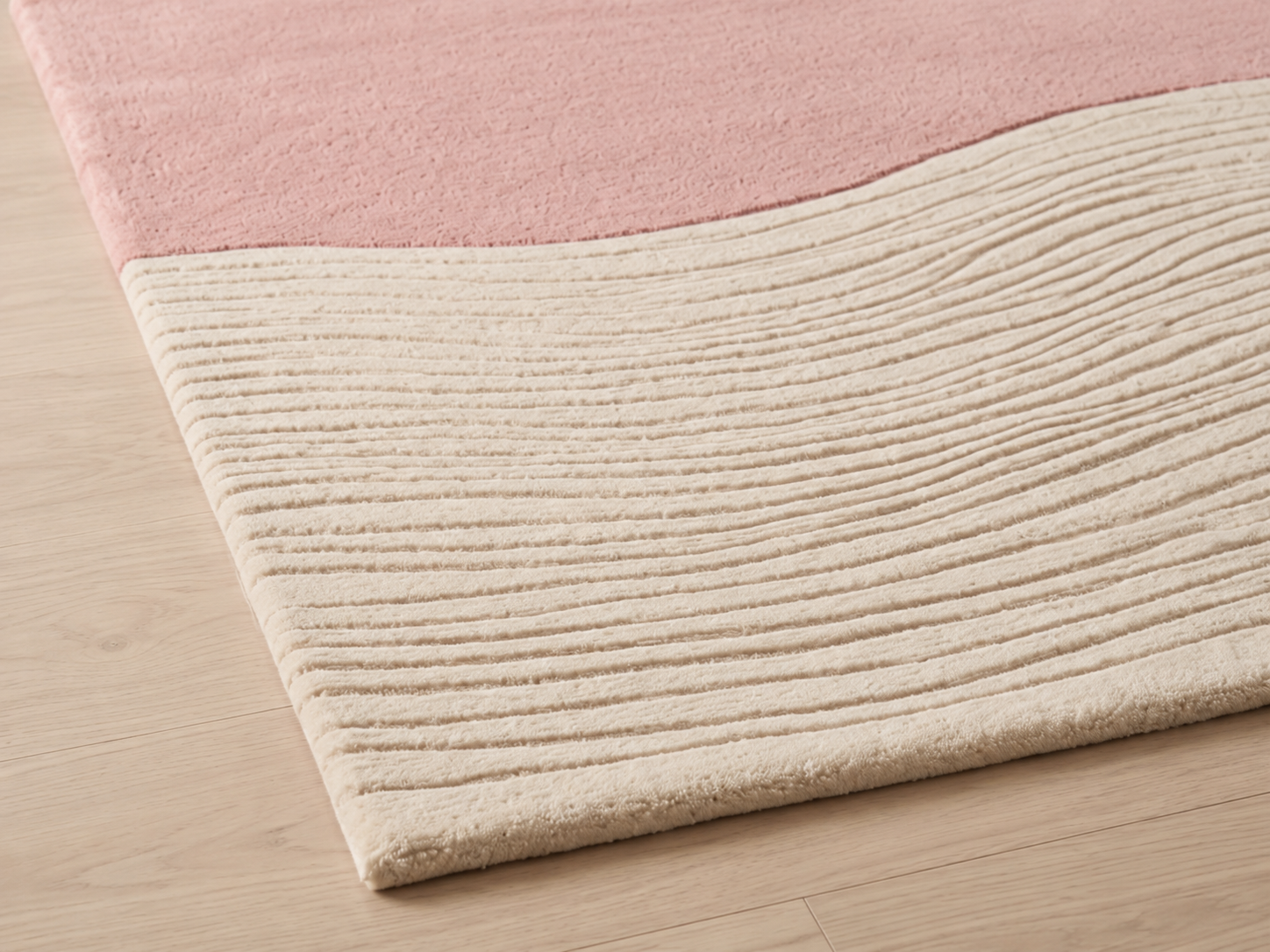 Blush Horizon – Hand-tufted Design