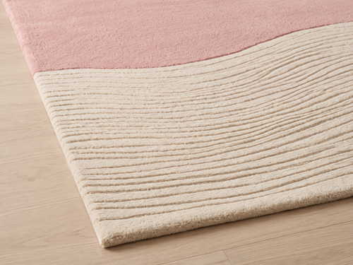 Blush Horizon – Hand-tufted Design