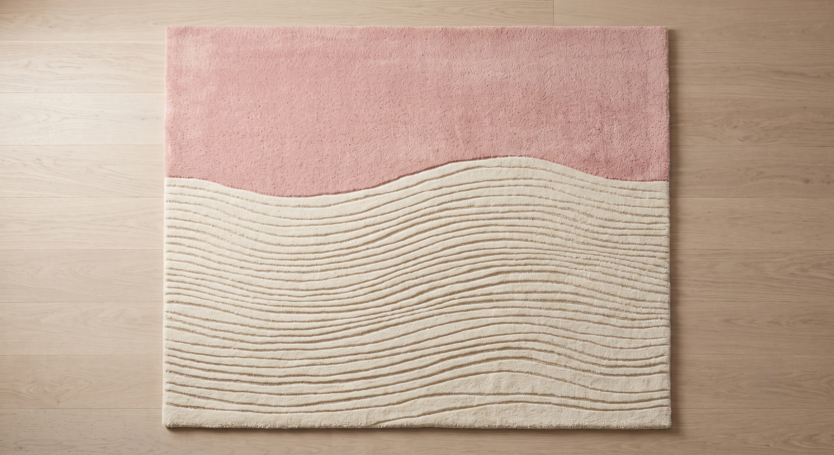 Blush Horizon – Hand-tufted Design