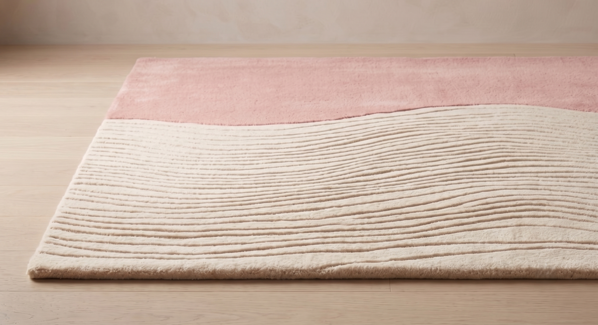 Blush Horizon – Hand-tufted Design