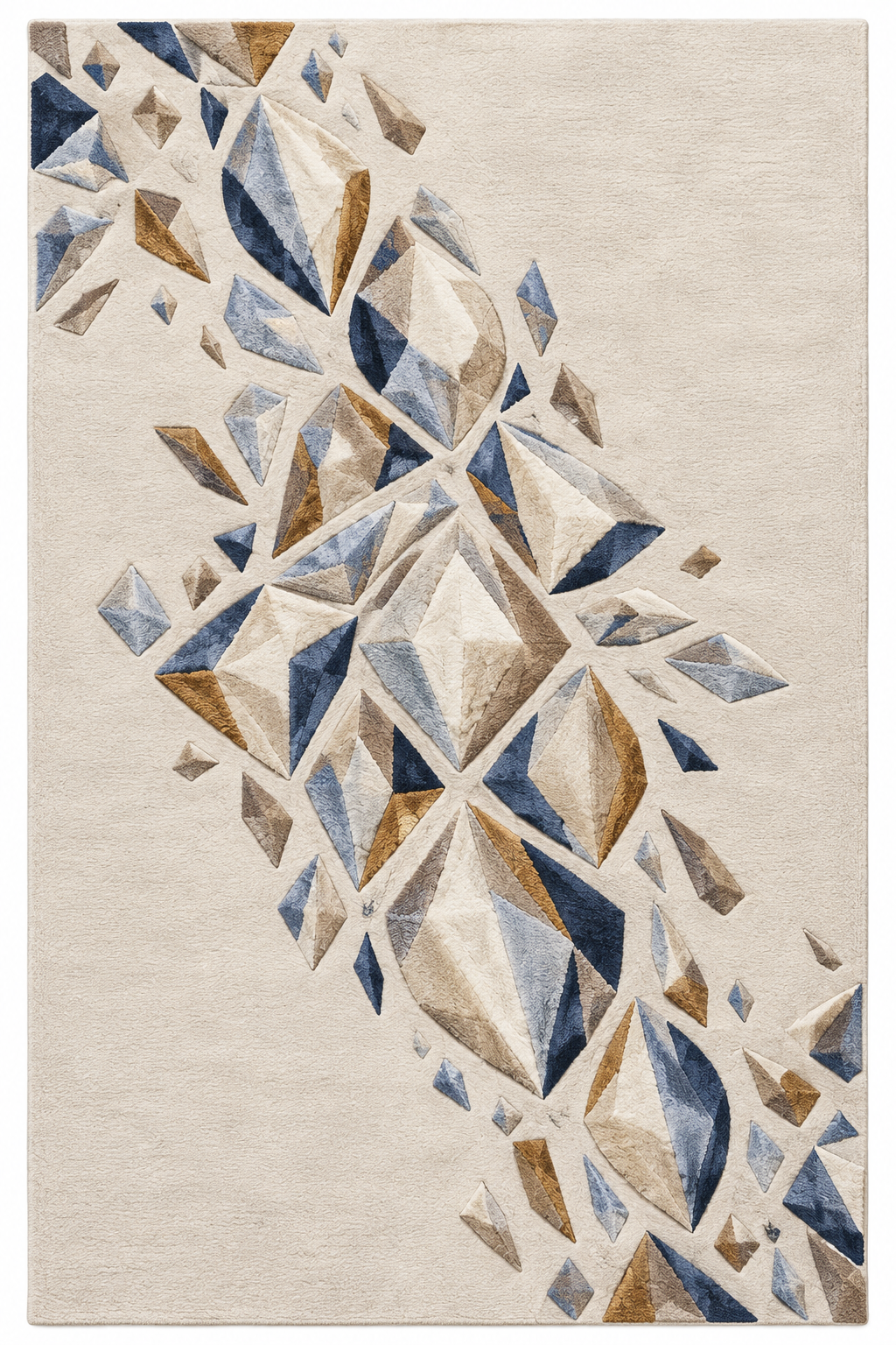 Crystal Repose – gesamtes Teppichdesign in der Draufsicht