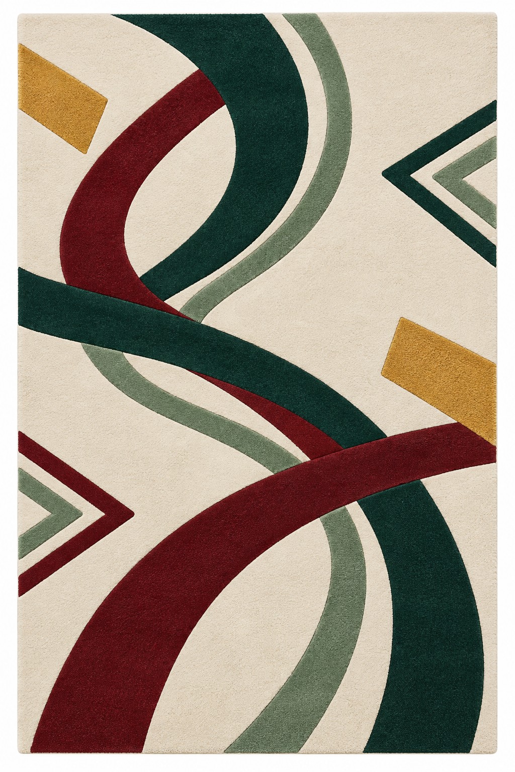 Festive Cadence – gesamtes Teppichdesign in der Draufsicht