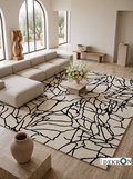 Floral Contour – Hand-Tufted Design