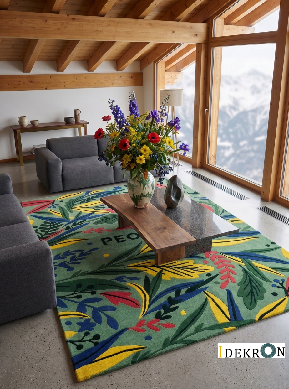Botanical Expression - Hand-tufted Design